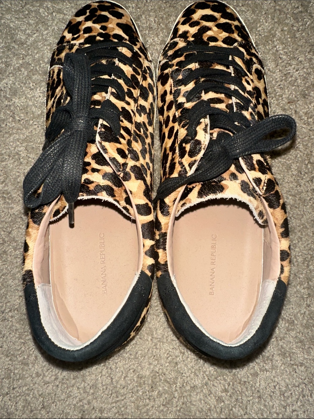 Banana Republic Leopard-Print Lace-Up Sneakers - Picture 2 of 3